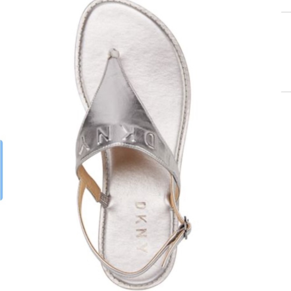 DKNY SILVER SOLAR SANDALS - Picture 3 of 6